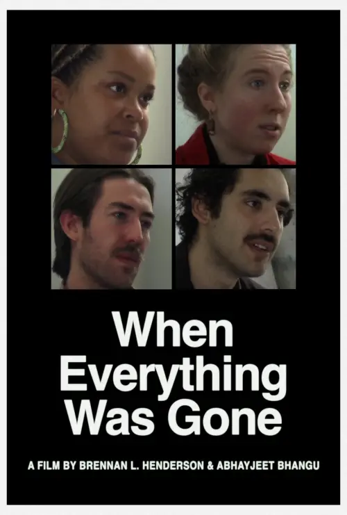 Movie poster "When Everything Was Gone"