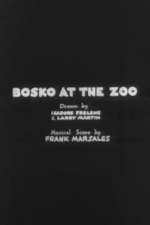Movie poster "Bosko at the Zoo"
