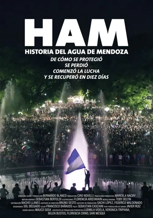 Movie poster "HAM: Historia del agua de Mendoza"