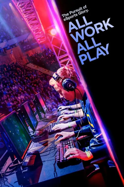 Movie poster "All Work All Play: The Pursuit of eSports Glory Live"