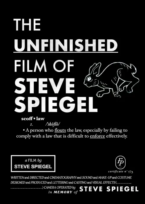 Movie poster "The Unfinished Film Of Steve Spiegel"