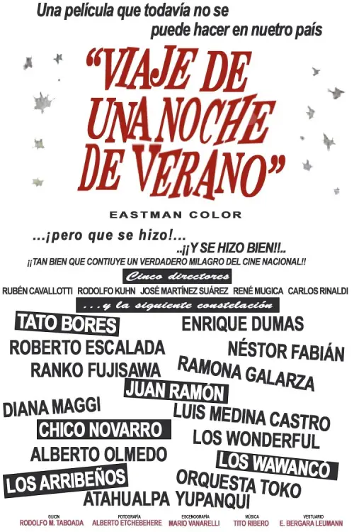 Movie poster "Viaje de una noche de verano"