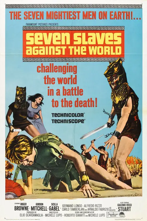Movie poster "Seven Slaves Against the World"