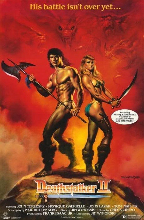 Poster to the movie "Deathstalker II" #1043446