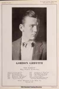 Photo Gordon Griffith