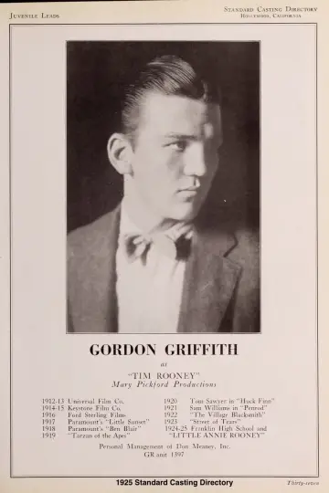 Photo Gordon Griffith #460955