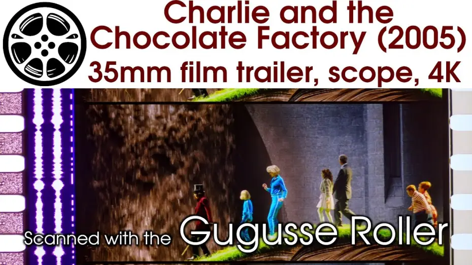 Watch film Charlie and the Chocolate Factory — Charlie and the Chocolate Factory (2005) 35mm film trailer 2A, scope 4K