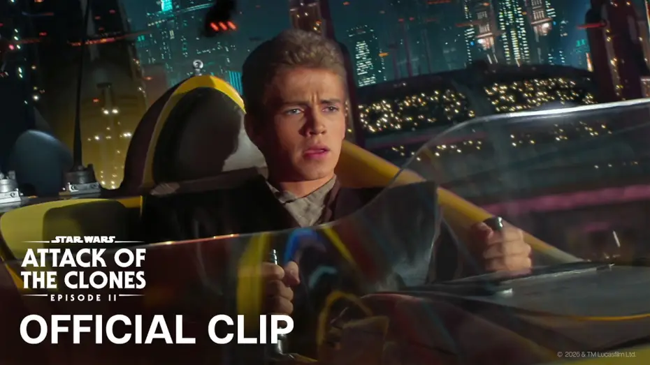 Watch film Star Wars: Episode II - Attack of the Clones — Coruscant Speeder Chase - Official Clip