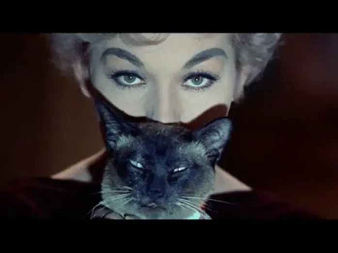 Watch film Bell, Book and Candle — Bell, Book and Candle (1959) - Classic Clip - I'm Allergic To Your Cat - James Stewart - Kim Novak
