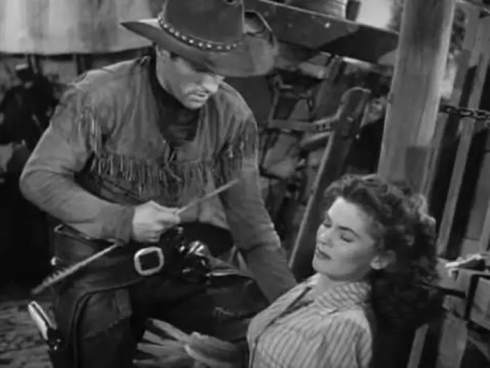 Watch film Red River | Red River: Meet cute in the wagon circle