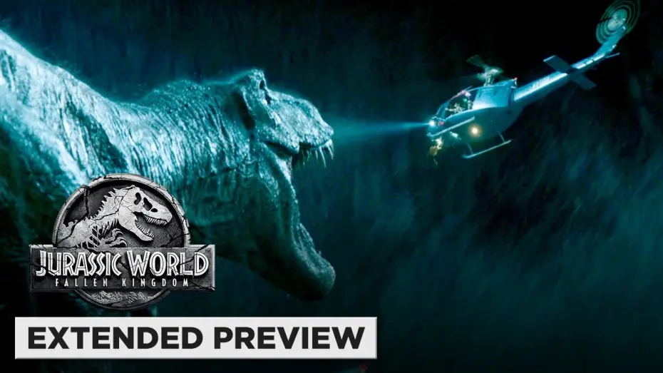 Watch film Jurassic World: Fallen Kingdom — T. Rex vs. Helicopter vs. Mosasaurus