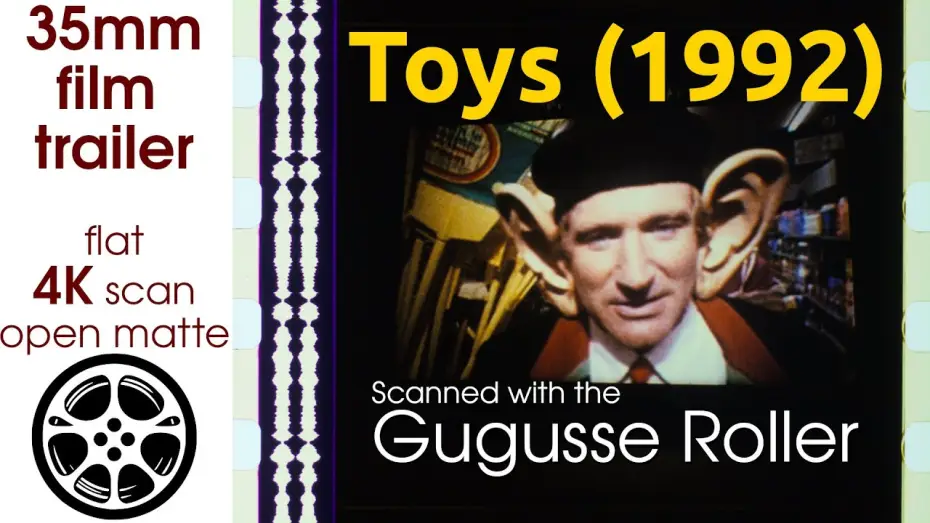 Watch film Toys — Toys (1992) 35mm film trailer, flat open matte, 4K *CROPPED