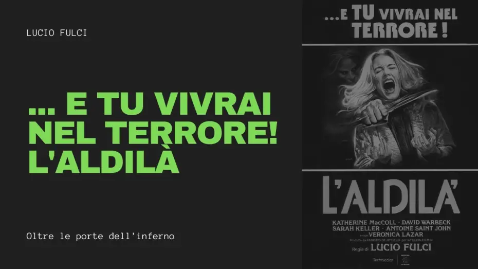 Watch film The Beyond — Trailer (IT): E Tu Vivrai Nel Terrore! L'Aldilà (Lucio Fulci, 1981)