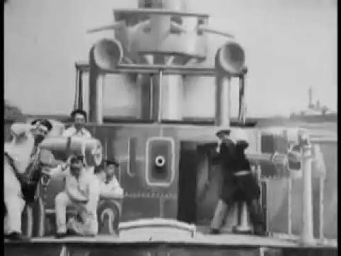 Watch film The Famous Box Trick | 1897 Georges M&eacute;li&egrave;s Combat Naval En Gr&ecirc;ce Naval in Greece Short movie court metrage Silent Muet