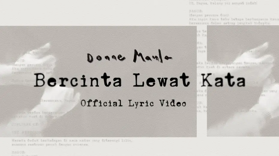 Watch film Falling in Love Like in Movies — Donne Maula - Bercinta Lewat Kata (Official Lyric Video) OST Jatuh Cinta Seperti di Film-Film