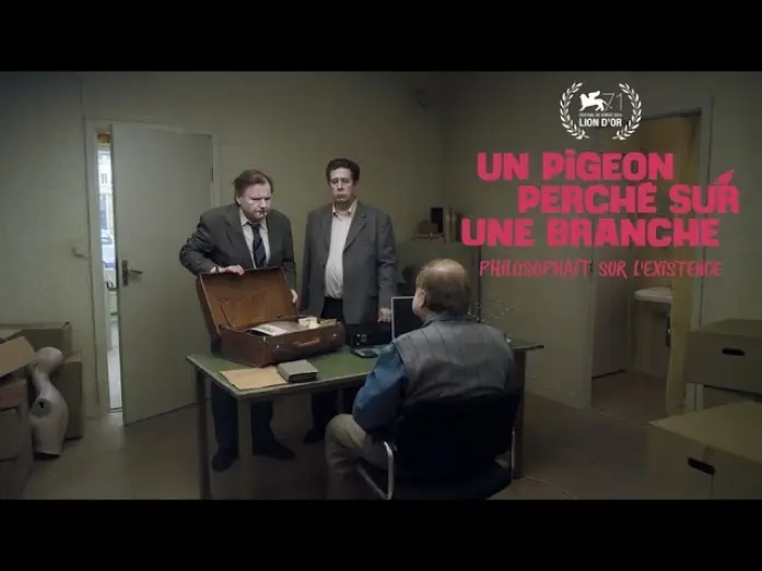 Watch film A Pigeon Sat on a Branch Reflecting on Existence — Un pigeon perché sur une branche philosophait sur l'existence bande-annonce officielle