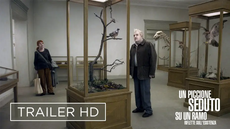 Watch film A Pigeon Sat on a Branch Reflecting on Existence — Un piccione seduto su un ramo riflette sull'esistenza - Trailer del Film Leone D'Oro a Venezia 2014