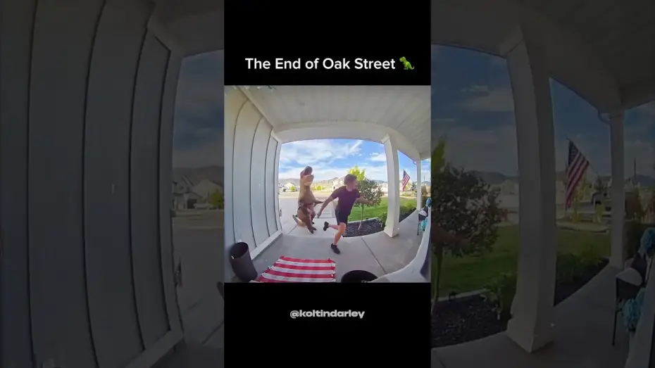 Watch film The End of Oak Street — Dinosaurs have moved in.