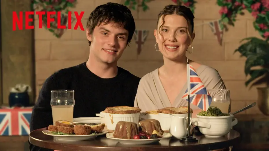Watch film Enola Holmes 3 — Millie Bobby Brown & Louis Partridge Eat British Nibbles