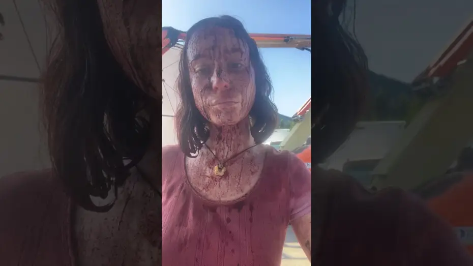 Watch film Teenage Sex and Death at Camp Miasma — Hannah Einbinder, behind the scenes of Teenage Sex and Death at Camp Miasma.