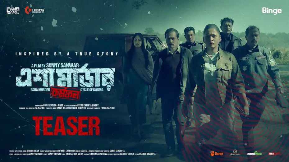 Watch film ESHA MURDER: Cycle of Karma — ESHA MURDER: Cycle of Karma | Teaser | Badhon | Puja Cruze | Sunny Sanwar | Binge | Cop Creation