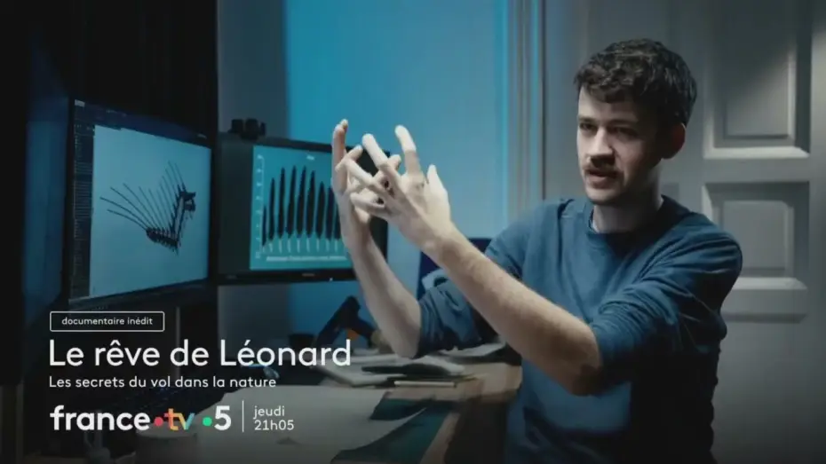 Watch film Le r&ecirc;ve de L&eacute;onard : Les secrets du vol dans la nature | Le r&ecirc;ve de L&eacute;onard les secrets du vol dans la nature  Bande annonce France 5