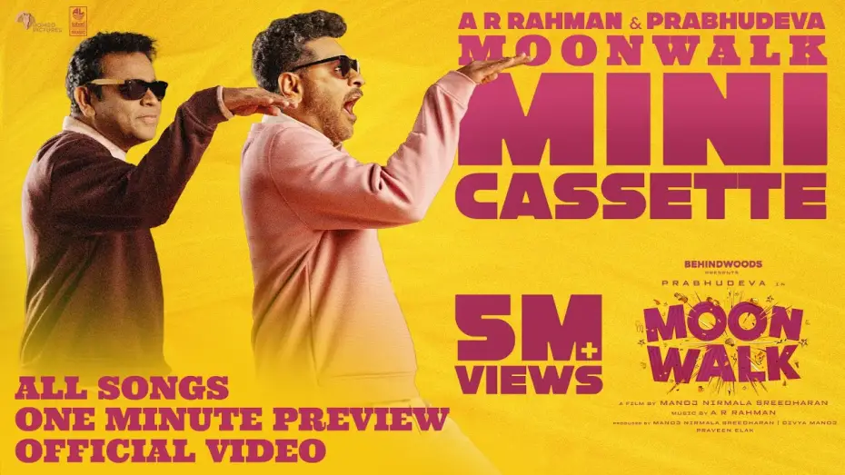 Watch film Moon Walk | Moonwalk Mini Cassette | Preview of All Songs | Official Video | AR Rahman | Prabhudeva | Manoj NS