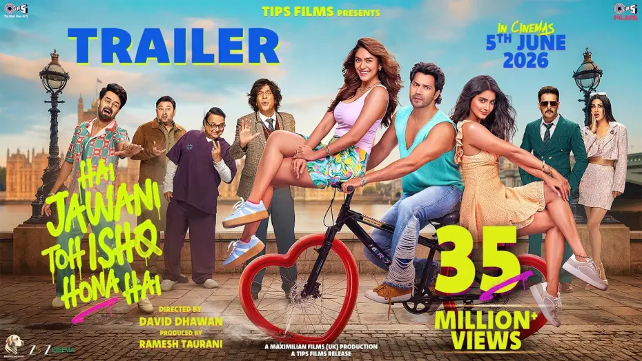 Watch film Hai Jawani Toh Ishq Hona Hai — Hai Jawani Toh Ishq Hona Hai - Trailer | Varun | Mrunal | Pooja | David | In Cinemas 5th June 2026