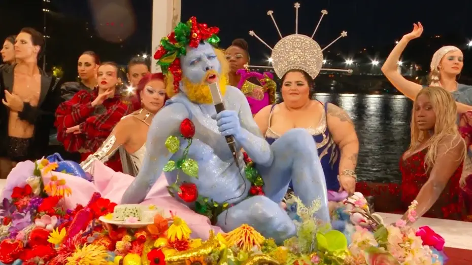 Watch film Paris 2024 Olympic Opening Ceremony — JO PARIS 2024 - Philippe Katerine, tout bleu, rend hommage à Dyonisos