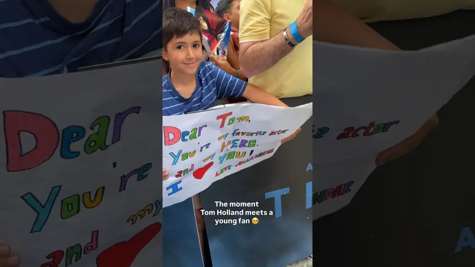 Watch film The Odyssey — A moment between Tom Holland and a young fan.