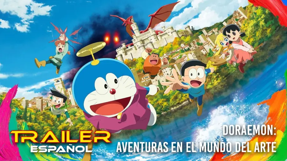 Watch film Doraemon the Movie: Nobita's Art World Tales — Doraemon: Aventuras en el mundo del arte - Tráiler español