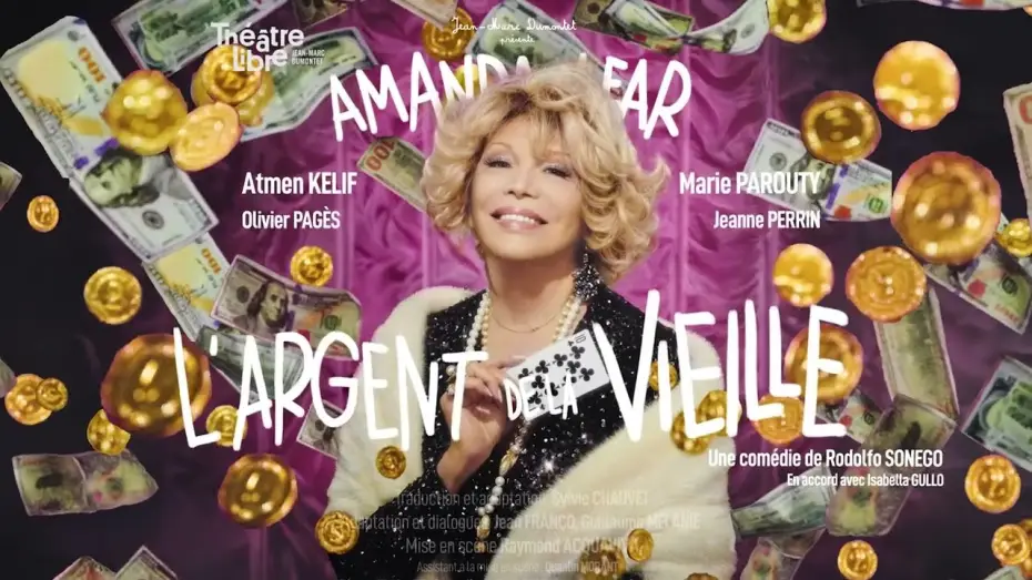 Watch film L'argent de la vieille — L'ARGENT DE LA VIEILLE avec Amanda Lear - BANDE ANNONCE OFFICIELLE - Théâtre Libre 2024