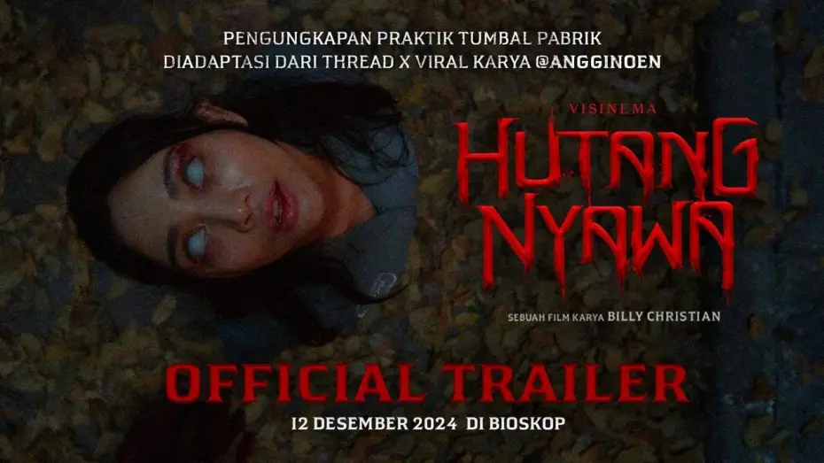 Watch film Blood Debt — Official Trailer - HUTANG NYAWA | 12 Desember 2024 di Bioskop