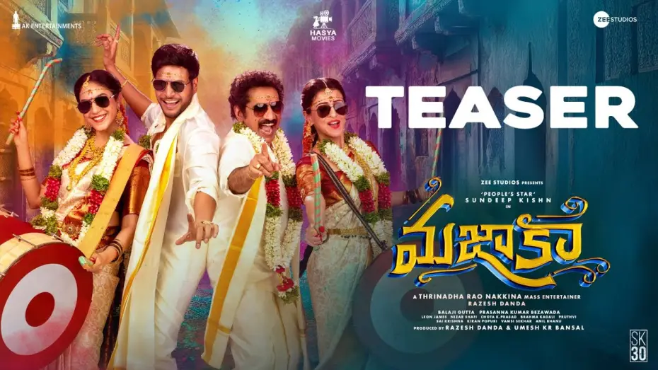 Watch film Mazaka — MAZAKA Teaser | Sundeep Kishn | Ritu Varma |Trinadha Rao Nakkina | Prasanna Bezawada | Hasya Movies
