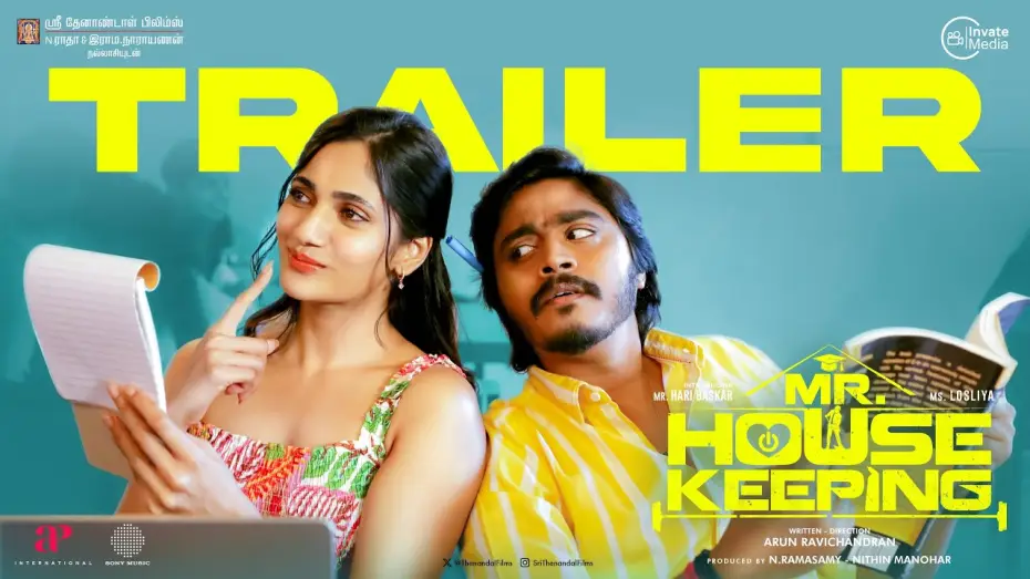 Watch film Mr. Housekeeping — Mr.Housekeeping- Trailer | Hari Baskar, Losliya | Arun Ravichandran | N Ramasamy,Nithin