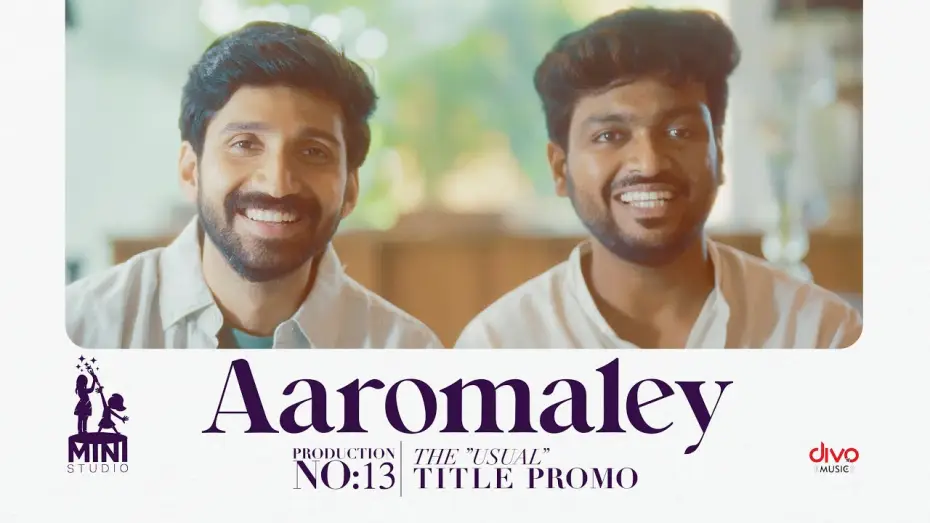 Watch film Aaromaley — The "Usual" Title Promo 🔥 | Kishen Das | Harshath Khan | Shivathmika | Sarang Thiagu | Siddhu Kumar
