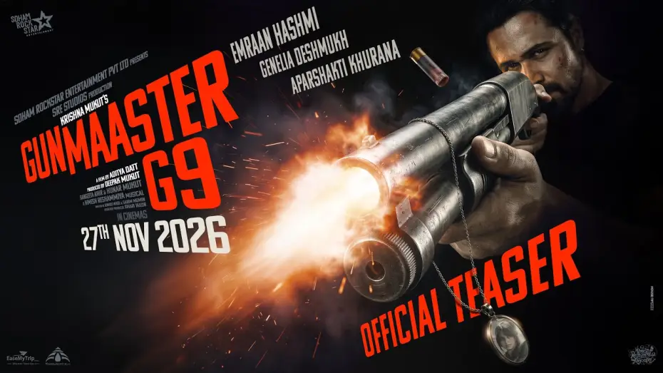 Watch film Gunmaaster G9 — Gunmaaster G9 Teaser | Emraan, Genelia, Aparshakti | Aditya Datt | Himesh R | Deepak M | 27 Nov 2026