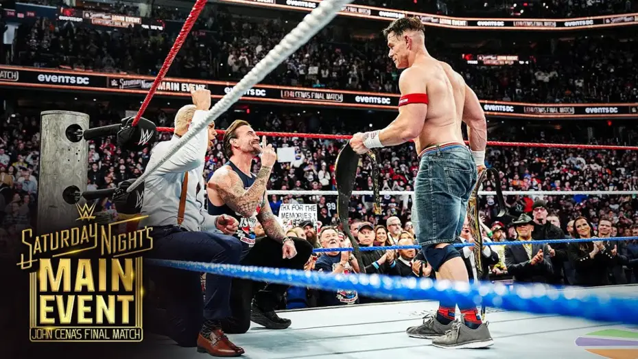 Watch film Saturday Night's Main Event - John Cena's Final Match — John Cena shares a moment with CM Punk and Cody Rhodes