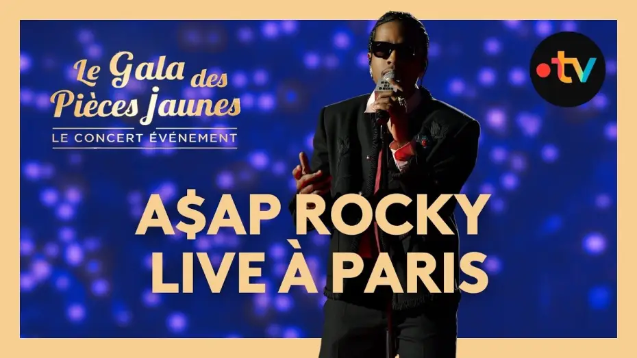 Watch film Le Gala des Pièces Jaunes 2026 : Le concert événement — A$AP Rocky - Robbery, I smoked away my brain… live au Gala des Pièces Jaunes 2026