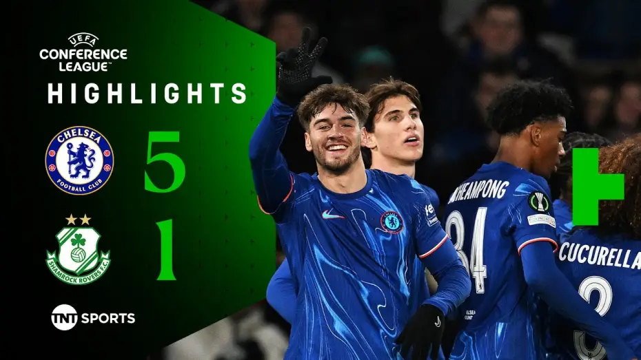 Watch film Chelsea FC - Season Review 2024/25 — Chelsea 5-1 Shamrock Rovers - Conference League