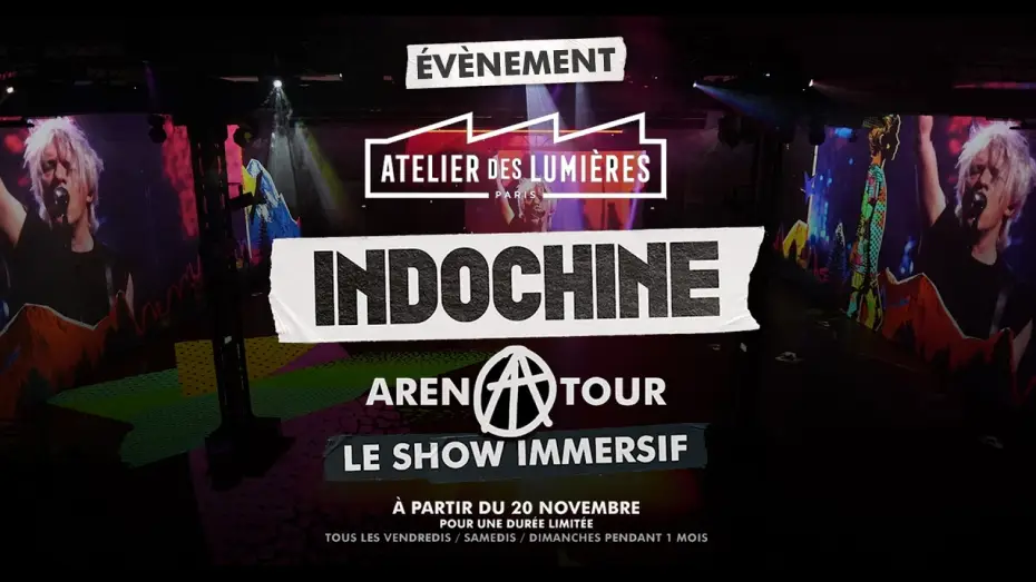 Watch film Indochine - Arena Tour, le concert événement — Indochine x Atelier des Lumières