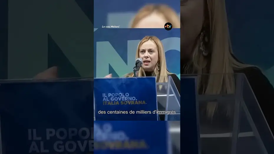 Watch film Le cas Meloni — Immigration en Italie : le revirement de Georgia Meloni