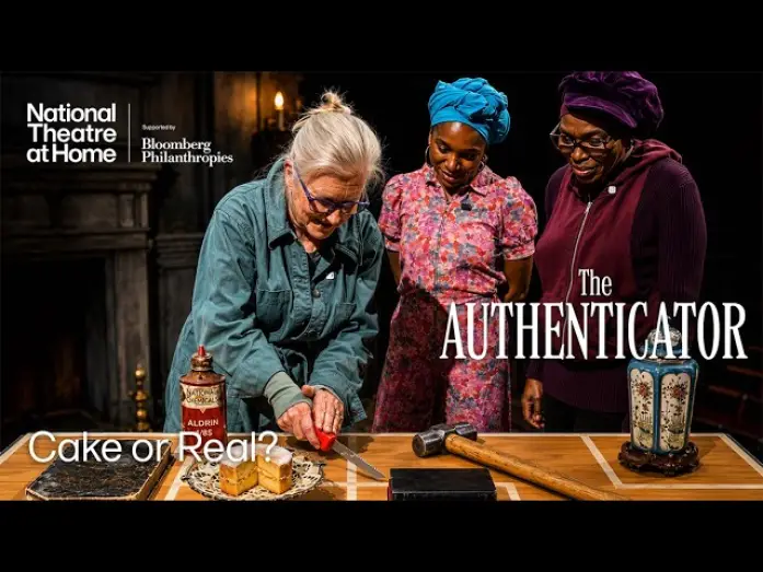 Watch film National Theatre Live: The Authenticator — Is it cake? | The Authenticator | National Theatre at Home