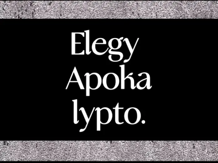 Watch film Elegy Apokalypto | Elegy Apokalypto: A Fringe Hippo Anthology Film