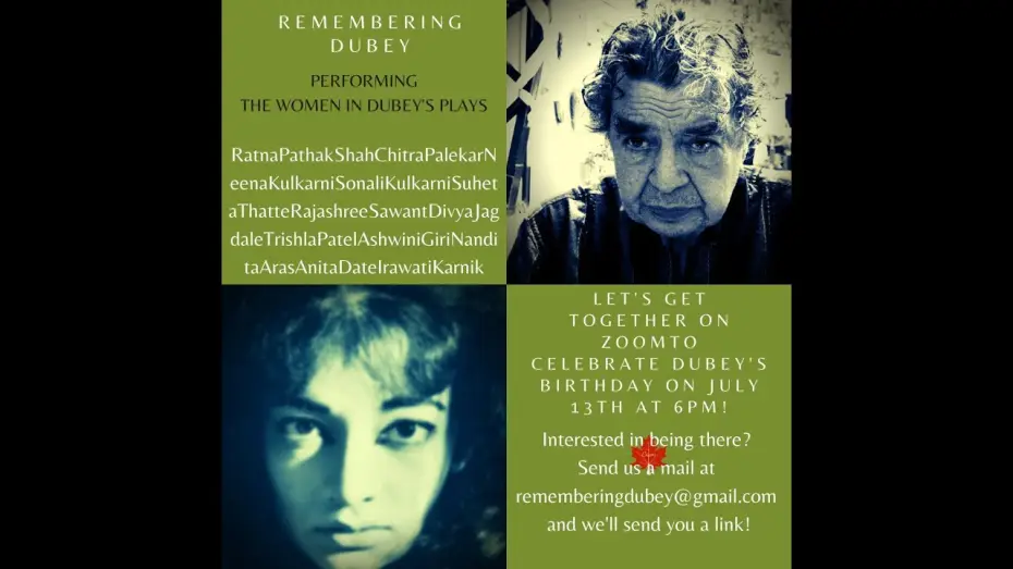 Watch film Andha Yug — Remembering DUBEY 🕊️ (Has "Andha Yug" clips interspersed, alongside other works, in memory of his legacy).