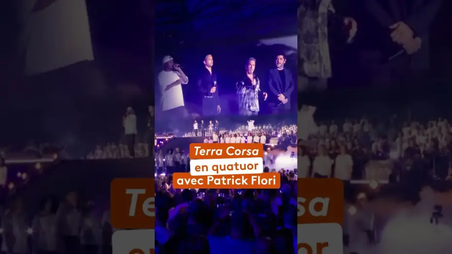 Watch film Corsu Mezu Mezu - Un soir au Vélodrome avec Patrick Fiori — Patrick Fiori, Florent Pagny, Soprano et Anthony Geronimi chantent « Terra Corsa »
