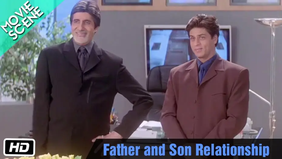 Watch film Kabhi Khushi Kabhie Gham | Father and Son Relationship - Movie Scene - Kabhi Khushi Kabhie Gham - Shahrukh Khan, Amitabh