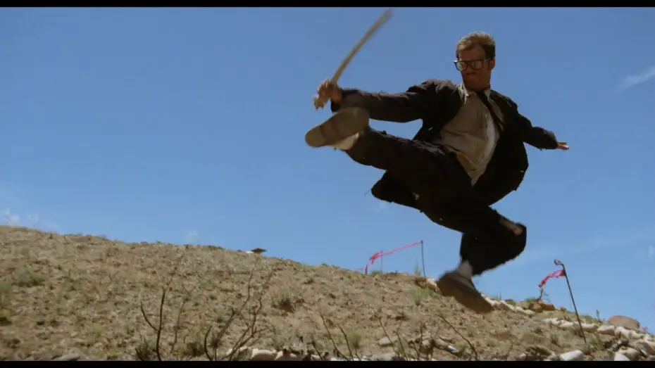 Watch film Six-String Samurai — Vinegar Syndrome on Six-String Samurai (staff interviews and promo footage)