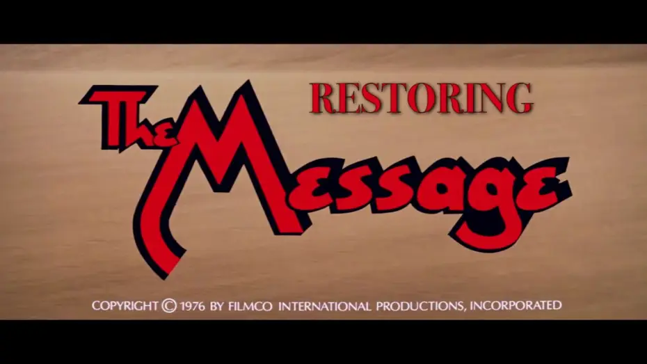 Watch film The Message — "THE MESSAGE" - 4 k Restoration Featurette - 2018