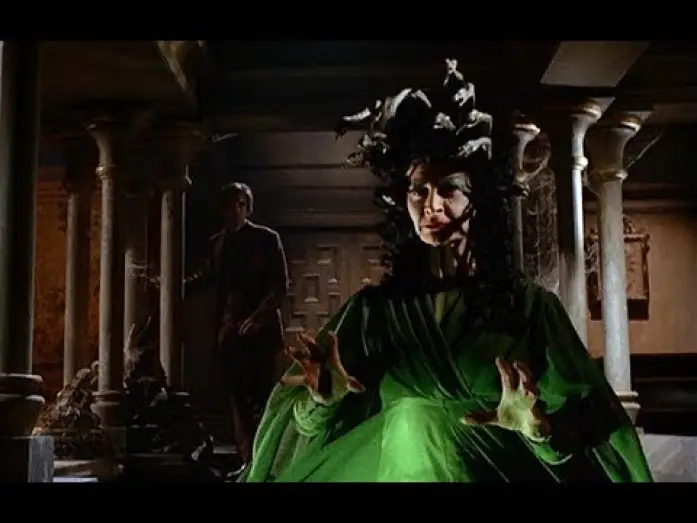 Watch film The Gorgon — DIE BRENNENDEN AUGEN VON SCHLOSS BARTIMORE - Trailer (1964, Deutsch/German)